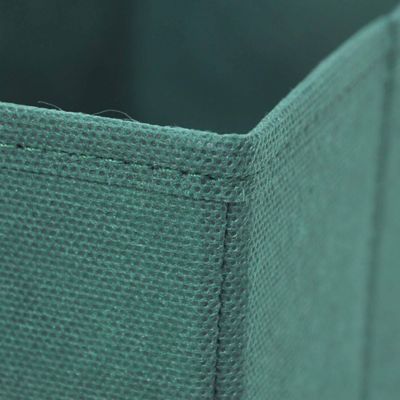 2 boîtes de rangement rectangulaires en textile Mixxit coloris vert