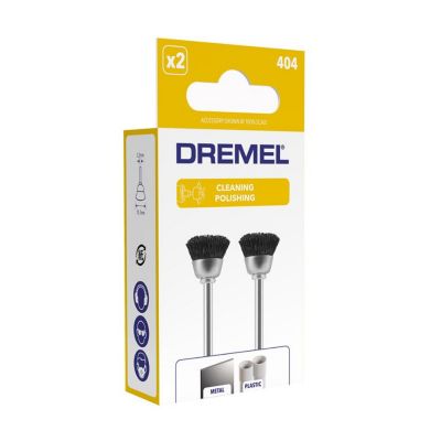 2 brosses en soie Dremel couronne 13 mm