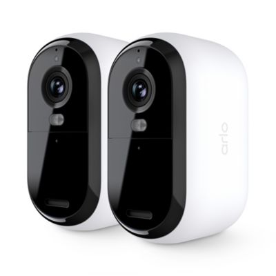2 caméras de vidéosurveillance extérieures 2K blanches Arlo Essential2