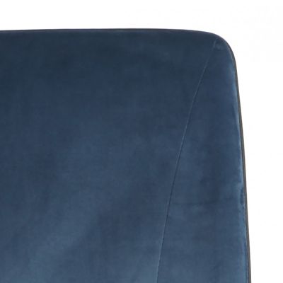 2 chaises velours bleu marine - BELLA