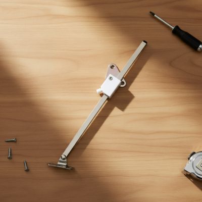 2 compas coulisseaux avec frein L. 230 mm