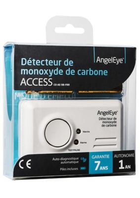 Détecteur avertisseur monoxyde de carbone Memory - ANGELEYE
