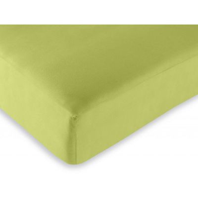2 Draps housse Anis 90 x 190 cm - Vert - 90 x 190 cm - Vert -