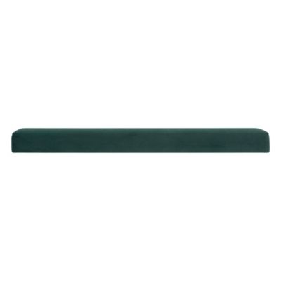 2 en 1 Pouf pliant double et coffre de rangement Velours Vert cèdre 76 x H 38 cm