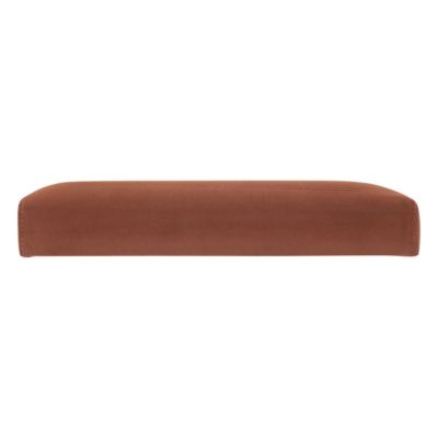 2 en 1 Pouf pliant et coffre de rangement Velours Ambre 38 x 38 cm