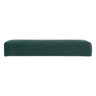 2 en 1 Pouf pliant et coffre de rangement Velours Vert cèdre 38 x 38 cm