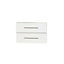 2 façades meuble de salle de bains blanc Cooke & Lewis Volga 80 cm