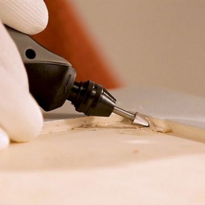 2 fraises haute vitesse bout pointu Dremel 6.4 mm