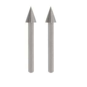 2 fraises haute vitesse bout pointu Dremel 6.4 mm