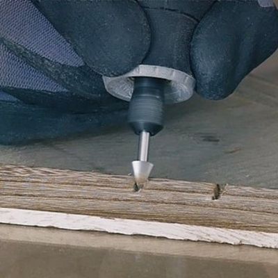 2 fraises haute vitesse bout pointu Dremel 6.4 mm