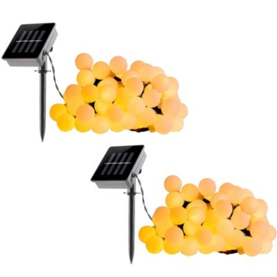 2 Guirlandes solaire BILLY 60 globes 6.9M