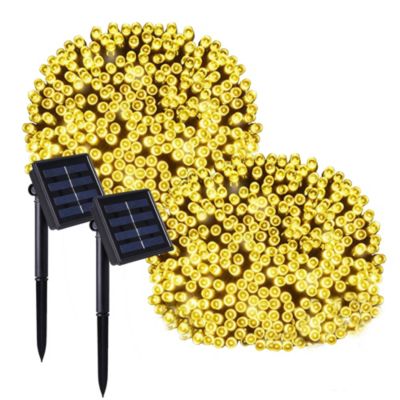 2 Guirlandes solaire YOGY SOLAR WARM 200 LED 16.3M