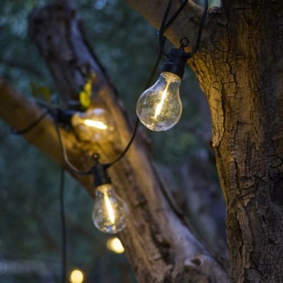2 Guirlandes solaires PARTY CLEAR HYBRID 10 ampoules 7.5M