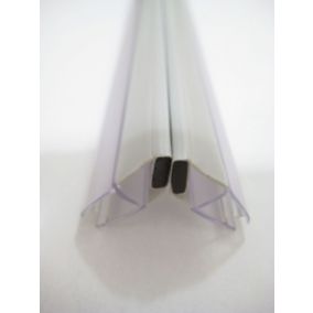 2 joints magnétiques en angle l.200 cm pour porte et paroi de douche coulissante 6 mm, Aurlane