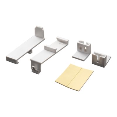 2 kits rallonges de support pour store, fixation adhésive sans perçage
