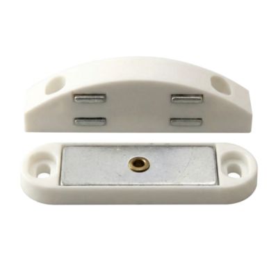 2 loqueteaux Blanc 6 kg Entraxe 45 Diall