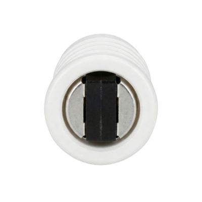 2 loqueteaux cylindre Blanc 4 kg à encastrer