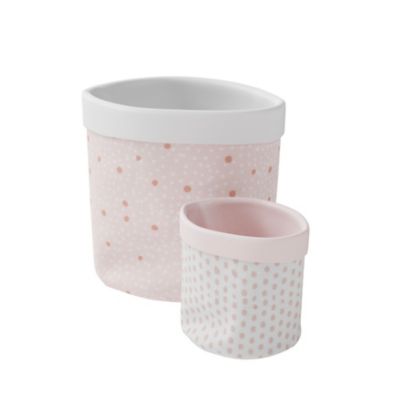 2 paniers de rangement Koros rose nude GoodHome