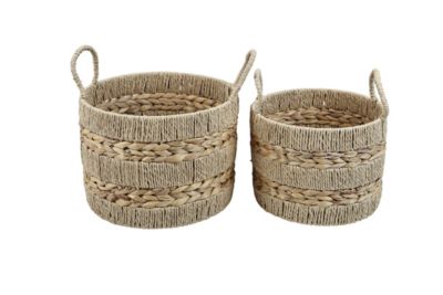2 Paniers de rangement Ornami beige taille S et M