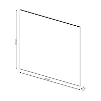 2 panneaux de fond blanc/chêne 98,9 x 100 cm FORM Oppen