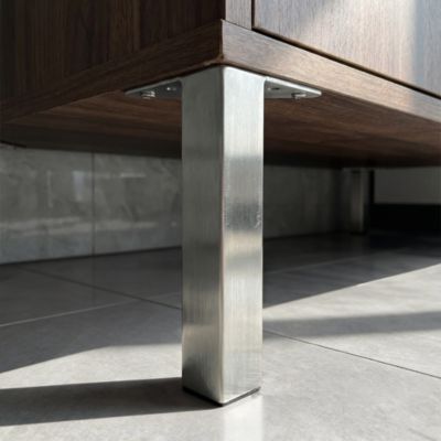 2 pieds pour meuble de salle de bains Cooke & Lewis 30 cm