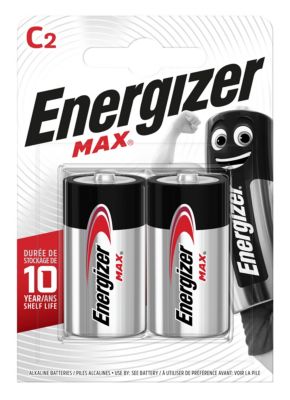 2 Piles alcalines LR14 Max C Energizer