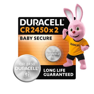 2 piles bouton CR 2450 - Duracell - 3V