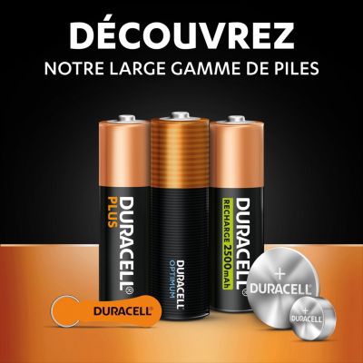 2 piles bouton CR 2450 - Duracell - 3V