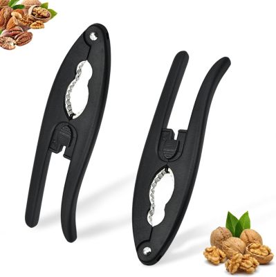 2 Pinces à Noix en zinc ABS noir