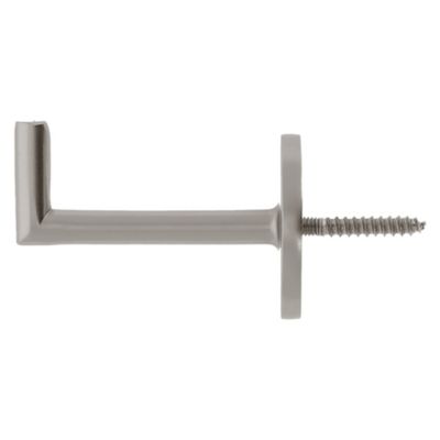 2 porte embrasses rideau métal gris chromé mat L.53,5mm Mobois
