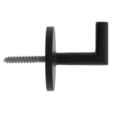 2 porte embrasses rideau métal noir mat L.33,5mm Mobois