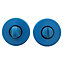 2 rosaces condamnation Colours bleu atoll brillant