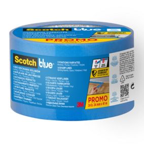 2 Rubans de Masquage Finitions Parfaites ScotchBlue™ Bleu 24 mm x 41 m