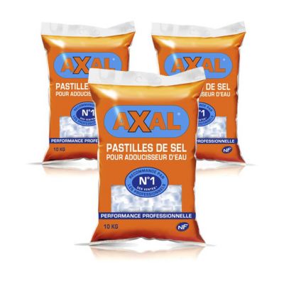 2 sacs de sel régénérant pour adoucisseur 10kg + 1 gratuit
