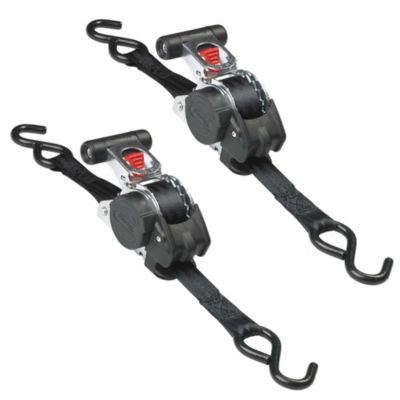 2 sangles rétractables 3m x 25mm Crochet S Master Lock