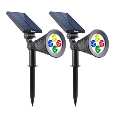 2 Spots solaires projecteurs SPIKY Multicolore 100LM