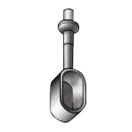 2 supports aluminium blanc pour tringle de penderie 3 x 1,5 cm