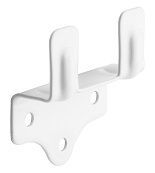 2 supports en tôle pour store en bois coloris blanc