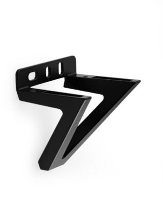 2 supports pour étagère Bepi noir mat