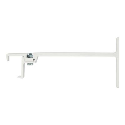 2 supports pour rail rideau 24 x 16 mm blanc avancée 120 mm Mobois