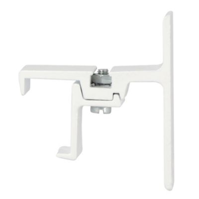2 supports pour rail rideau 24 x 16 mm blanc avancée 40 mm Mobois