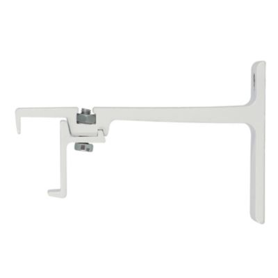 2 supports pour rail rideau 24x16 mm blanc avancée 80 mm Mobois