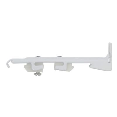 2 supports pour rail rideau double 19 x 12 mm blanc déport 30/90 mm Mobois