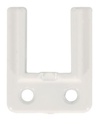 2 supports pour rail rideau entre murs blanc 24 x 16 mm taille S Mobois