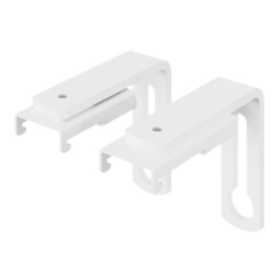 2 supports pour rail simple Millet blanc GoodHome