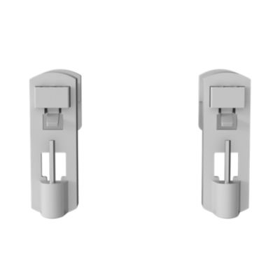 2 Supports sans perçage Nisis Goodhome blanc