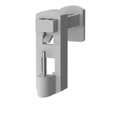 2 Supports sans perçage Nisis Goodhome blanc