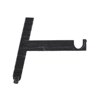 Lot de 2 Supports de Tringle à Rideaux Sans Perçage Noir Volet Roulant