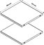 2 tablettes blanches GoodHome Atomia L. 33,9 x P. 33,2 cm