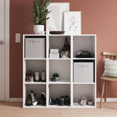 2 tablettes blanches GoodHome Atomia L. 33,9 x P. 33,2 cm